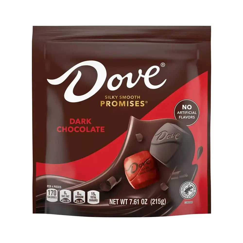 Dove Dark Chocolate Squares: 24-Piece Bag | Candy Warehouse