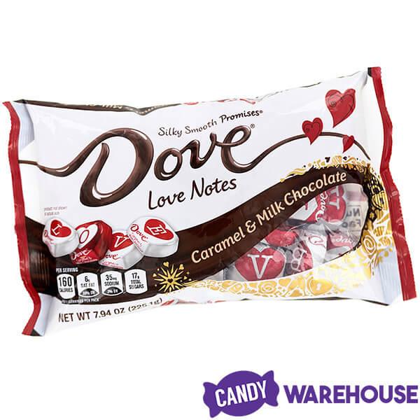 Dove Love Notes Caramel Filled Milk Chocolate Squares: 30-Piece Bag - Candy Warehouse