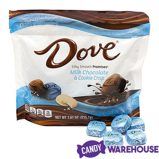 Dove Milk Chocolate and Cookie Crisp Squares: 28-Piece Bag | Candy ...