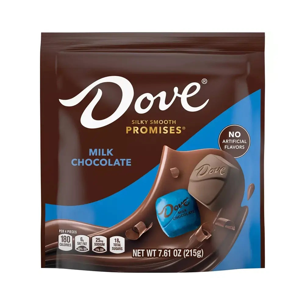 Dove Milk Chocolate Squares: 24-Piece Bag