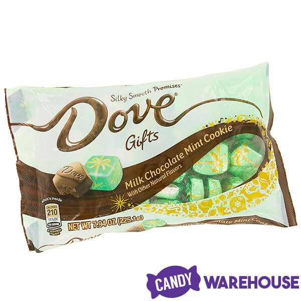 Dove Mint Cookie Milk Chocolate Squares: 30-Piece Bag - Candy Warehouse