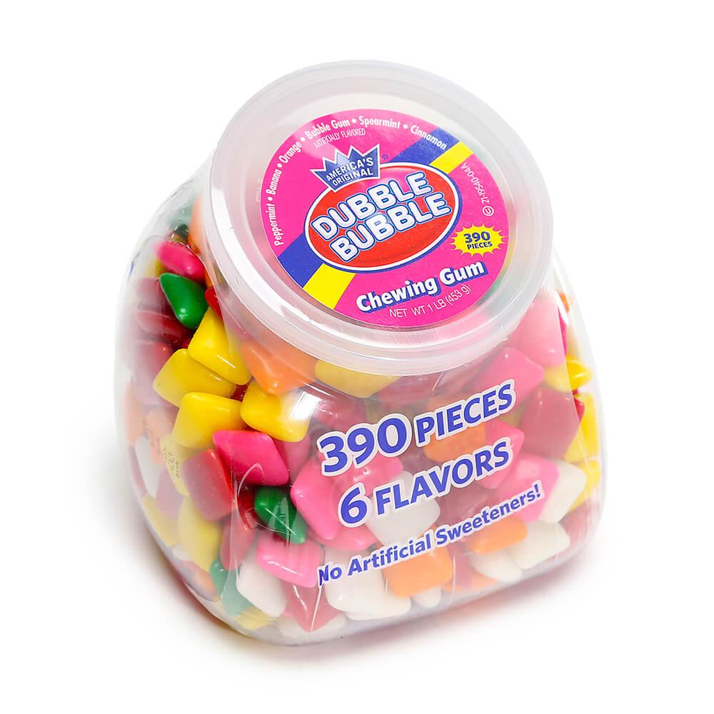 Dubble Bubble Assorted Chewing Gum Tabs: 390-Piece Desktop Tub - Candy Warehouse