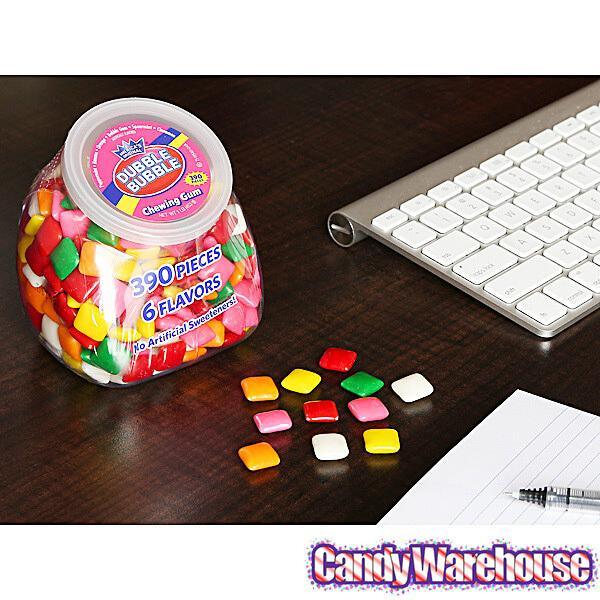 Dubble Bubble Assorted Chewing Gum Tabs: 390-Piece Desktop Tub - Candy Warehouse