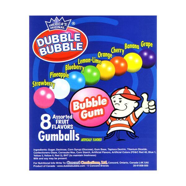 Dubble Bubble Assorted Colors 1/2-Inch Gumballs: 53-Ounce Bag - Candy Warehouse