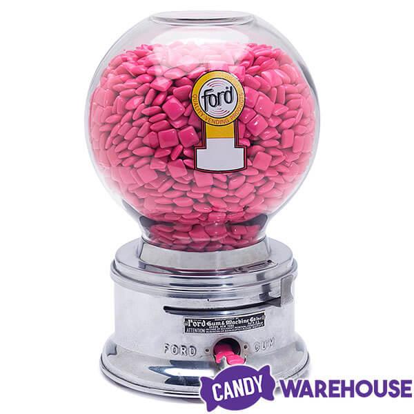 Dubble Bubble Chiclets Chewing Gum Tabs - Pink: 1.5LB Jar - Candy Warehouse