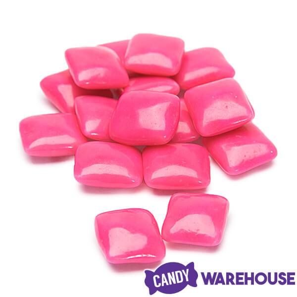 Dubble Bubble Chiclets Chewing Gum Tabs - Pink: 1.5LB Jar - Candy Warehouse