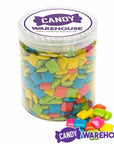 Dubble Bubble Chiclets Chewing Gum Tabs - Tropical Fruit Flavors: 1.5LB Jar - Candy Warehouse