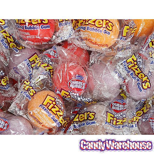 Dubble Bubble Fizzers Soda Pop Fizzling Bubble Gum: 170-Piece Tub - Candy Warehouse