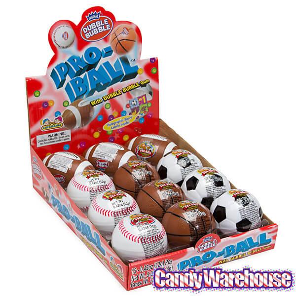 Dubble Bubble Gum Sports Pro Balls: 12-Piece Box - Candy Warehouse