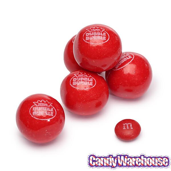 Dubble Bubble Hot Chew Cinnamon 1-Inch Gumballs: 850-Piece Case - Candy Warehouse