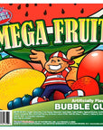 Dubble Bubble Mega Fruit 2-Inch Gumballs: 138-Piece Case - Candy Warehouse