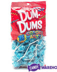 Dum Dums Caribbean Blue Party Pops - Cotton Candy: 75-Piece Bag - Candy Warehouse