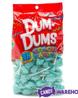 Dum Dums Light Blue Party Pops - Blu Raspberry: 75-Piece Bag - Candy Warehouse