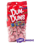 Dum Dums Light Pink Party Pops - Bubble Gum: 75-Piece Bag - Candy Warehouse