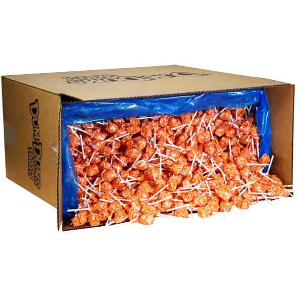 Dum Dums Orange Party Pops - Orange: 5LB Bag - Candy Warehouse