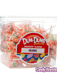 Dum Dums Pops - Orange: 1LB Tub