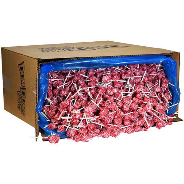 Dum Dums Red Party Pops - Strawberry: 5LB Bag - Candy Warehouse