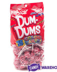 Dum Dums Red Party Pops - Strawberry: 75-Piece Bag - Candy Warehouse