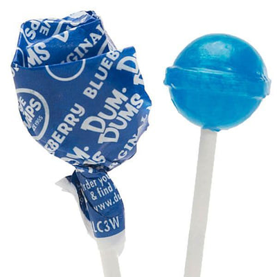 Dum Dums Royal Blue Party Pops - Blueberry: 75-Piece Bag – Candy Warehouse