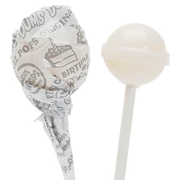 Dum Dums White Party Pops - Birthday Cake: 75-Piece Bag - Candy Warehouse