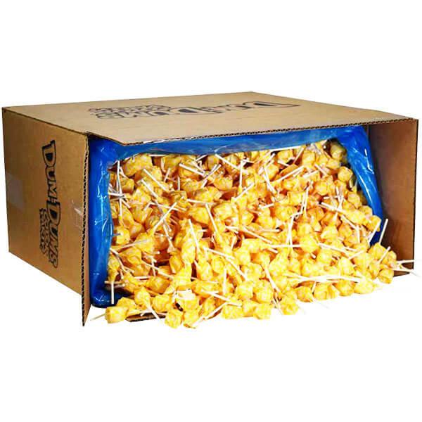 Dum Dums Yellow Party Pops - Cream Soda: 5LB Bag - Candy Warehouse