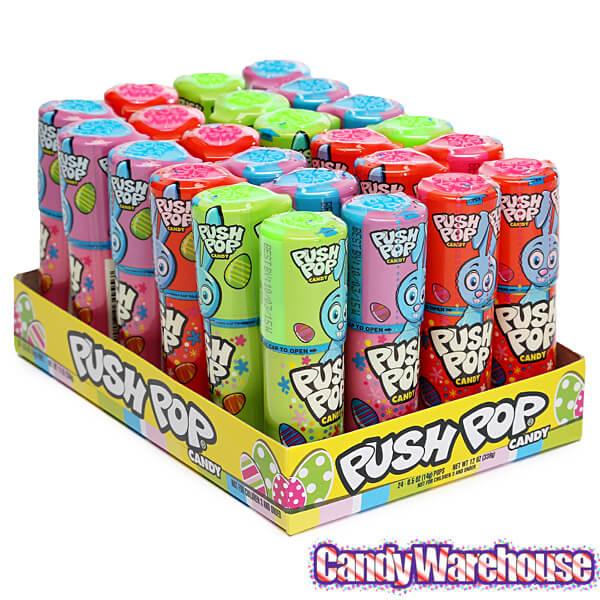 Easter Candy Push Pops: 24-Piece Display | Candy Warehouse