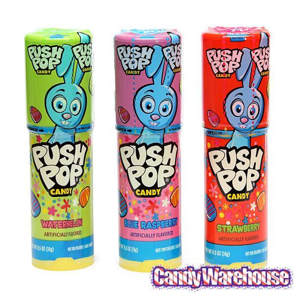 Easter Candy Push Pops: 24-Piece Display - Candy Warehouse