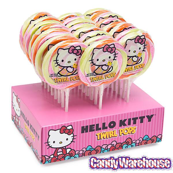 Easter Hello Kitty Swirl 1.5-Ounce Twirl Pops: 24-Piece Display - Candy Warehouse