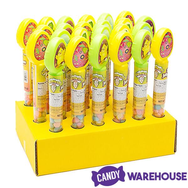 Easter Warheads Sour Jelly Beans Candy Tubes: 24-Piece Display - Candy Warehouse