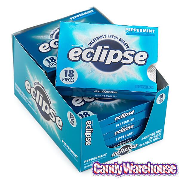 Eclipse Sugar Free Tab Gum Packs - Peppermint: 8-Piece Box - Candy Warehouse