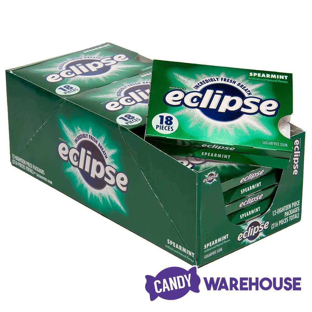 Eclipse Sugar Free Tab Gum Packs - Spearmint: 8-Piece Box - Candy Warehouse