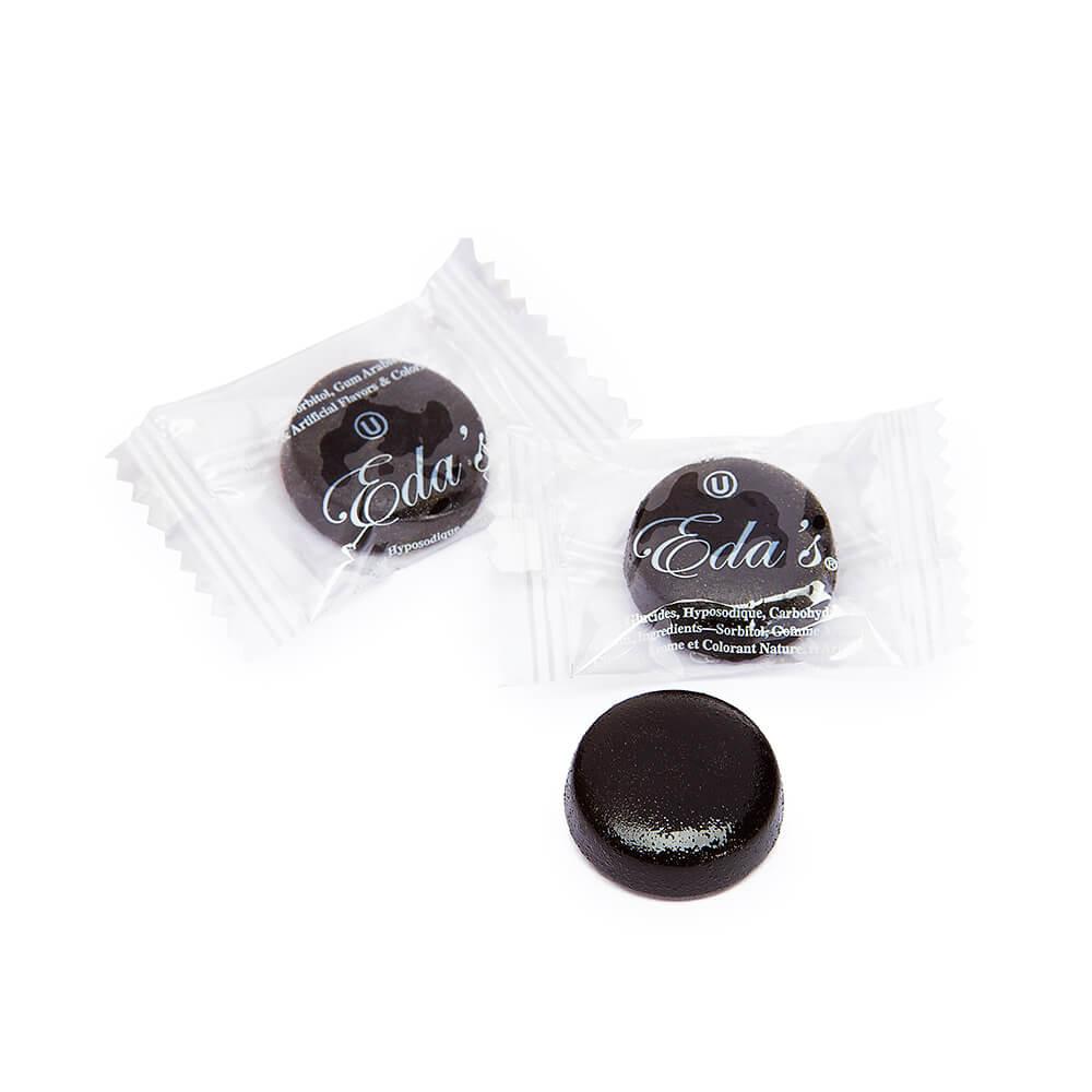 Eda&#39;s Sugar Free Hard Candy Drops - Black Licorice: 2LB Bag - Candy Warehouse