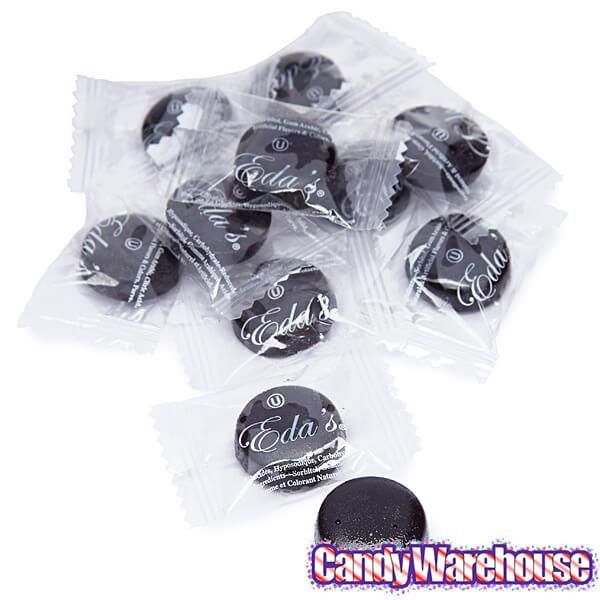 Eda's Sugar Free Hard Candy Drops - Black Licorice: 2LB Bag - Candy Warehouse