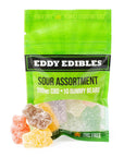 Eddy Edibles Assorted Sour CBD Gummies THC Free 200mg: 10 Gummy Bears - Candy Warehouse