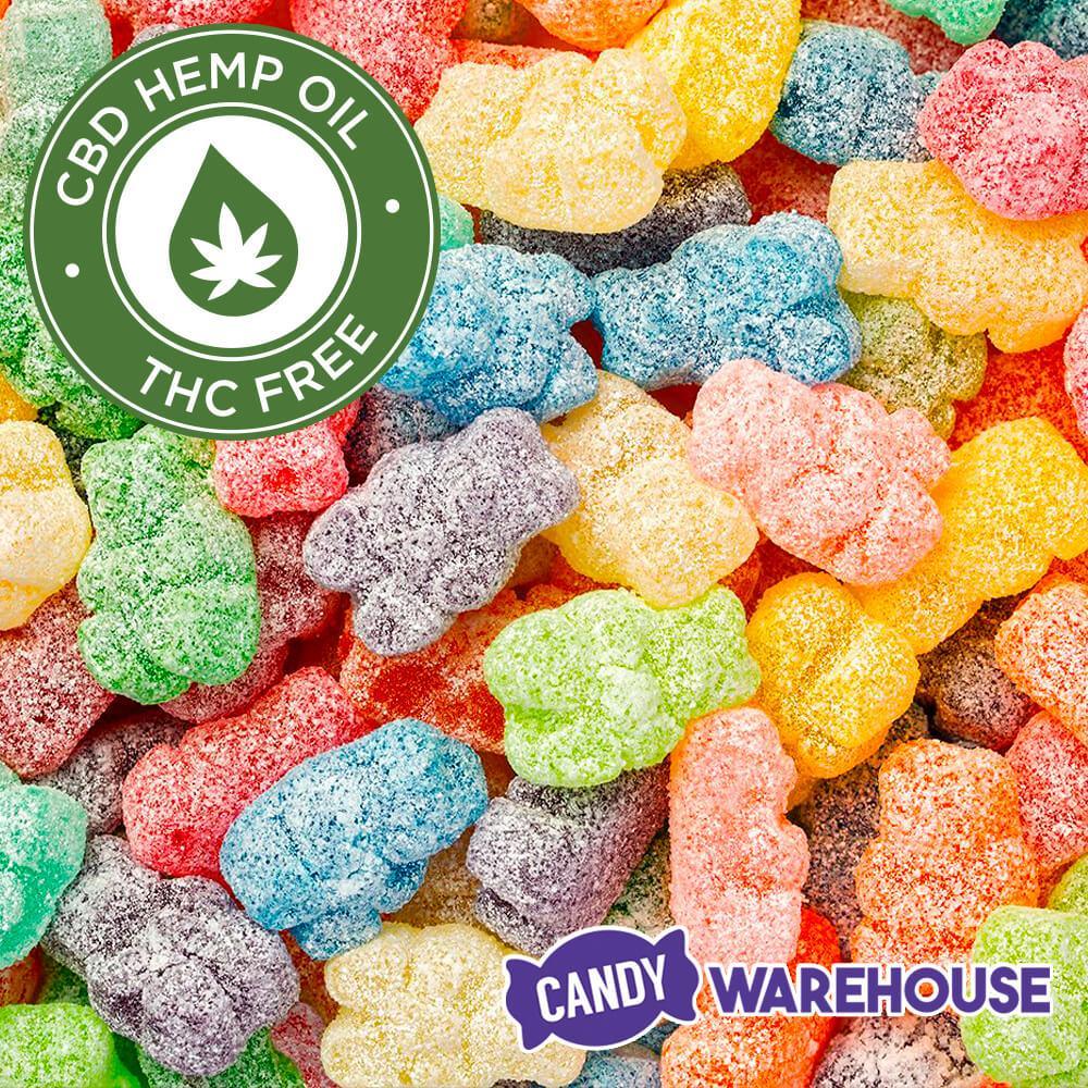 Eddy Edibles Assorted Sour CBD Gummies THC Free 200mg: 10 Gummy Bears - Candy Warehouse