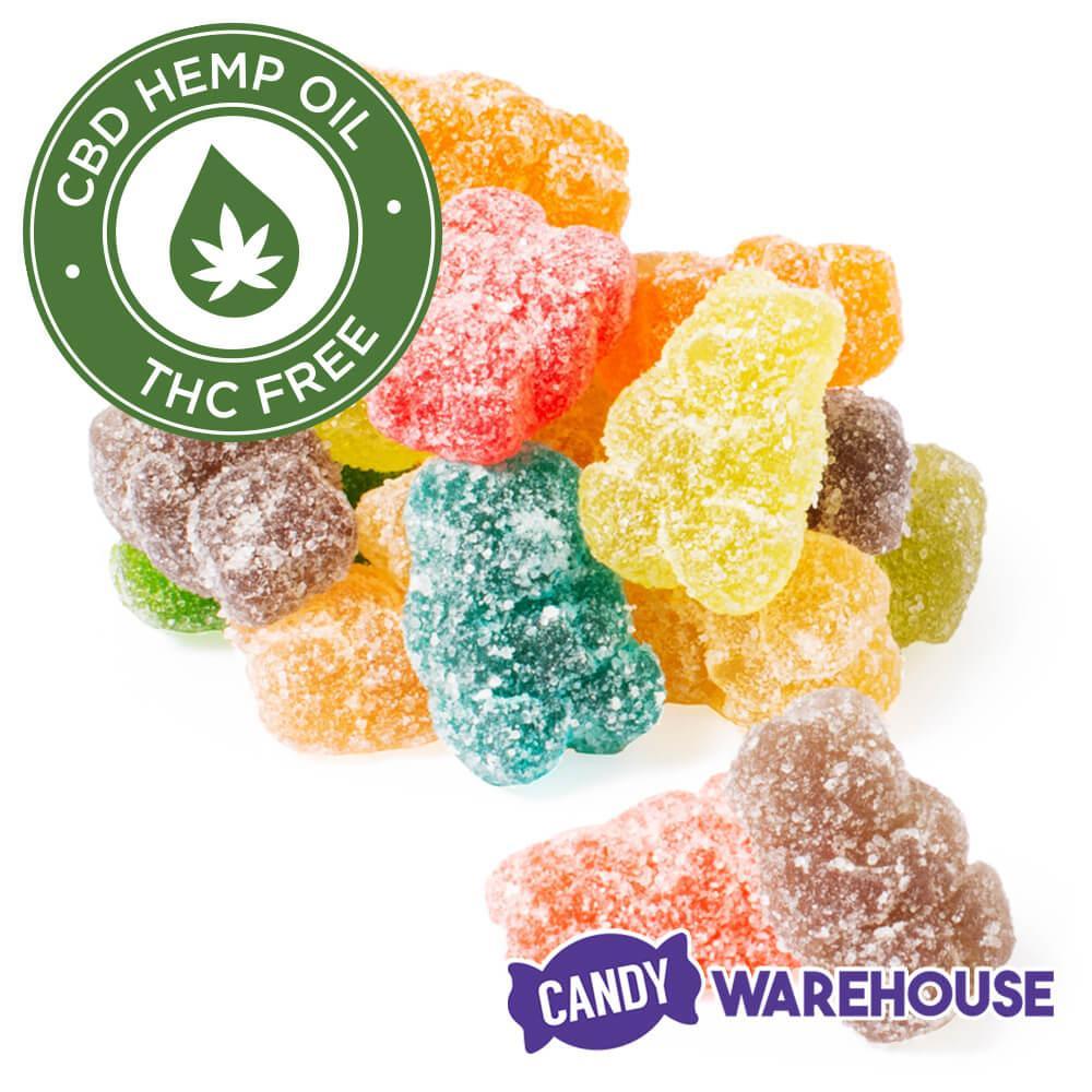 Eddy Edibles Assorted Sour CBD Gummies THC Free 600mg: 30 Gummy Bears - Candy Warehouse