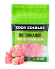 Eddy Edibles Hot Cinnamon CBD Gummies THC Free 100mg: 10 Gummy Bears