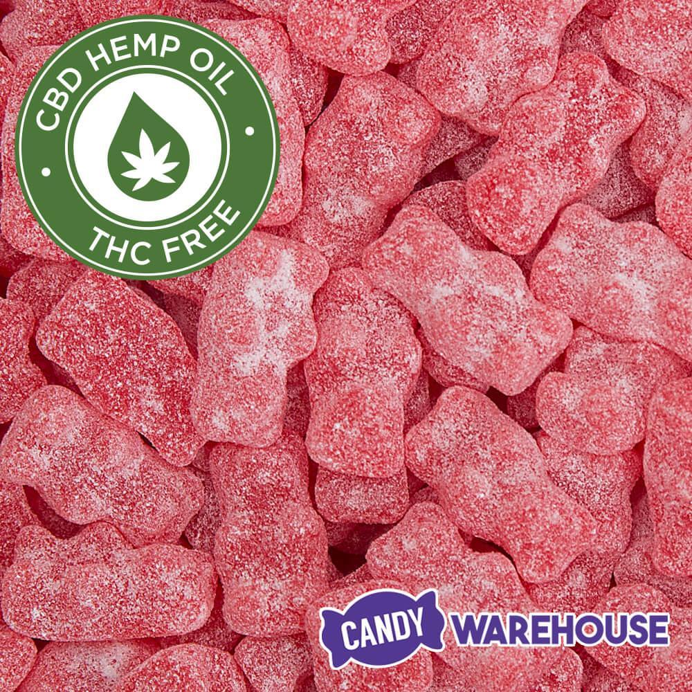 Eddy Edibles Hot Cinnamon CBD Gummies THC Free 100mg: 10 Gummy Bears - Candy Warehouse