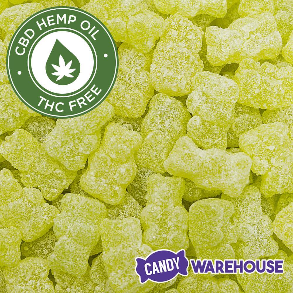 Eddy Edibles Sour Mojito CBD Gummies THC Free 200mg: 10 Gummy Bears - Candy Warehouse