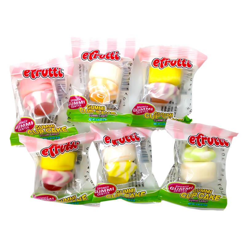 Efrutti Gummi Cupcakes: 60-Piece Box - Candy Warehouse