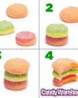 Efrutti Gummy Mini Cheese Burgers Candy - Sour: 60-Piece Box - Candy Warehouse