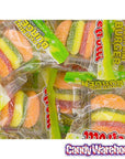 Efrutti Gummy Mini Cheese Burgers Candy - Sour: 60-Piece Box - Candy Warehouse