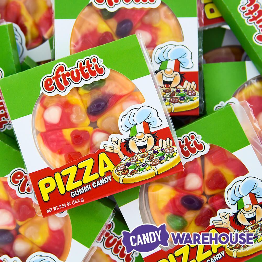 Efrutti Gummy Pizza Candy Packs: 48-Piece Box - Candy Warehouse