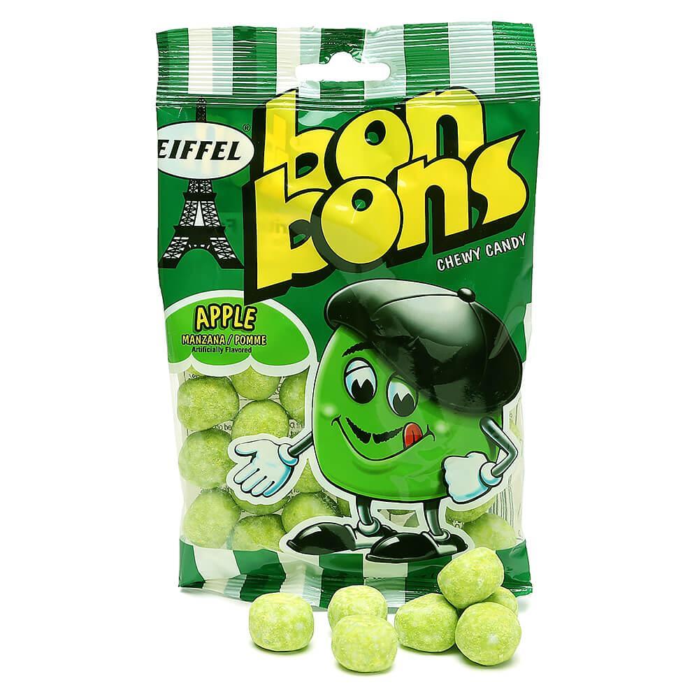 Eiffel Chewy Bon Bons 4-Ounce Packs - Apple: 12-Piece Box - Candy Warehouse