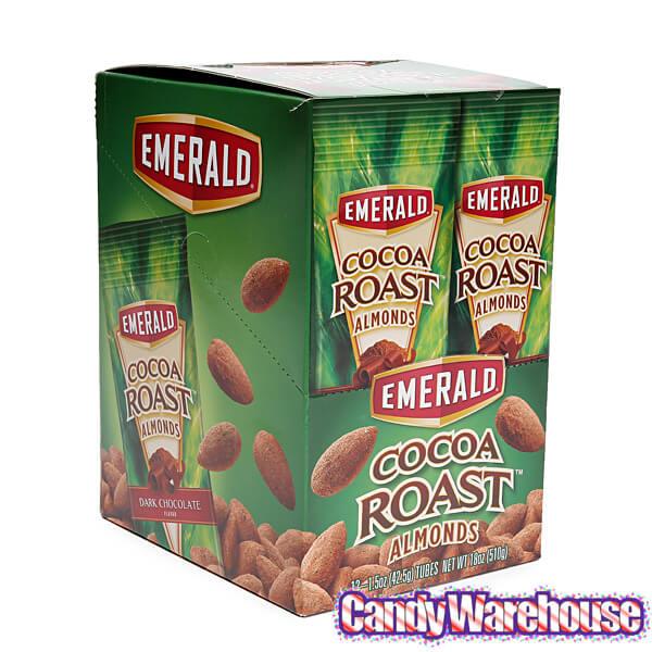 Emerald Cocoa Roast Almonds 1.5-Ounce Bags: 12-Piece Box - Candy Warehouse