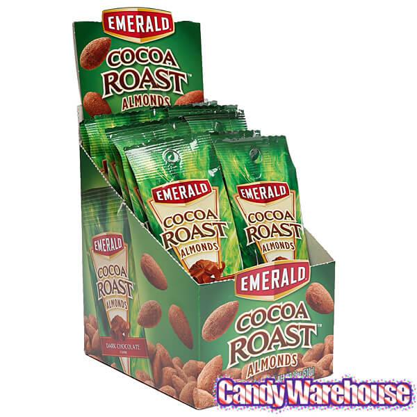 Emerald Cocoa Roast Almonds 1.5-Ounce Bags: 12-Piece Box - Candy Warehouse