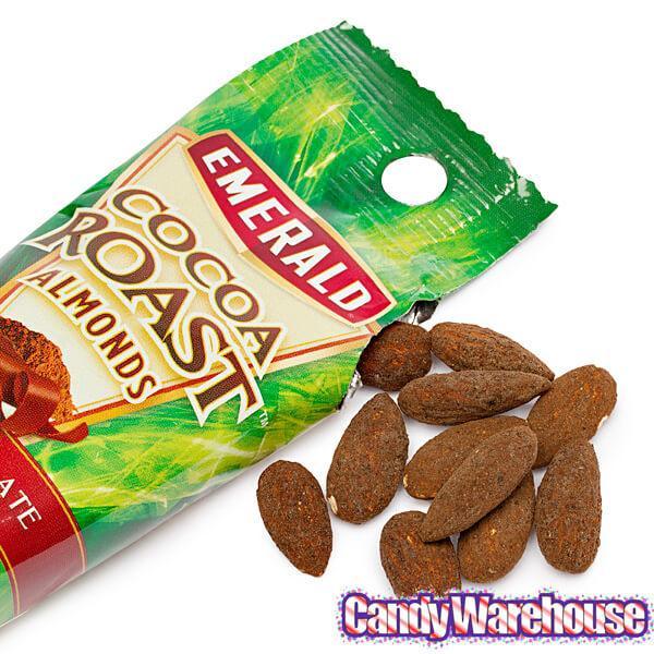 Emerald Cocoa Roast Almonds 1.5-Ounce Bags: 12-Piece Box - Candy Warehouse