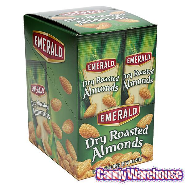 Emerald Dry Roasted Almonds 1.5-Ounce Bags: 12-Piece Box - Candy Warehouse