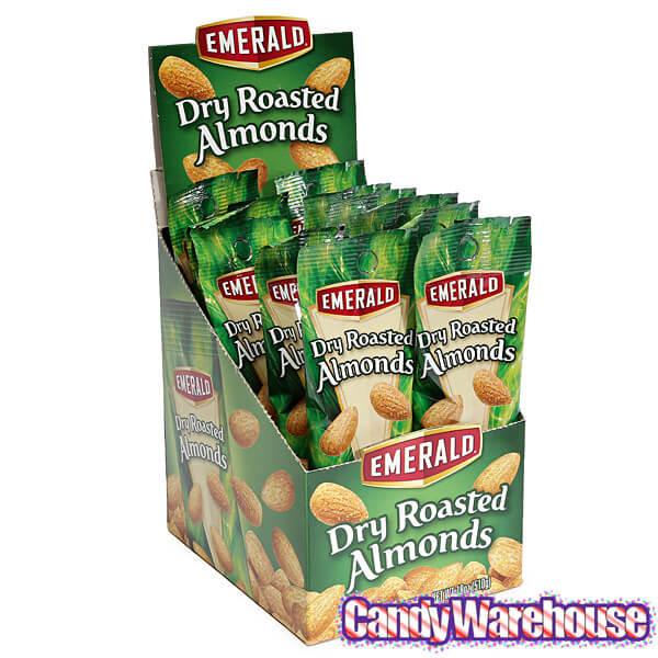 Emerald Dry Roasted Almonds 1.5-Ounce Bags: 12-Piece Box - Candy Warehouse