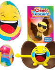 Emoji ChocoTreasure Surprise Eggs with Toy Inside: 12-Piece Box